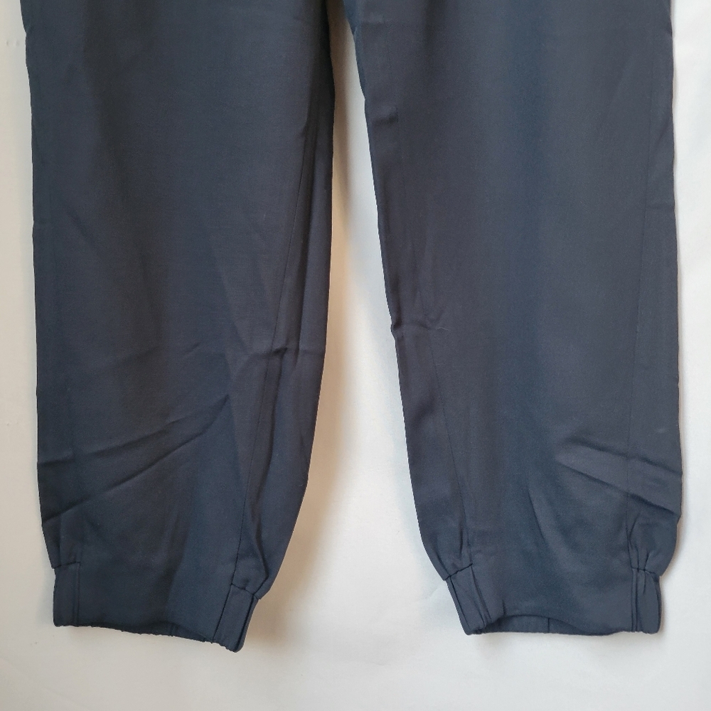 COS Wool Blend Crepe Pull On Jogger Pant Blue US 6 - Picture 11 of 13